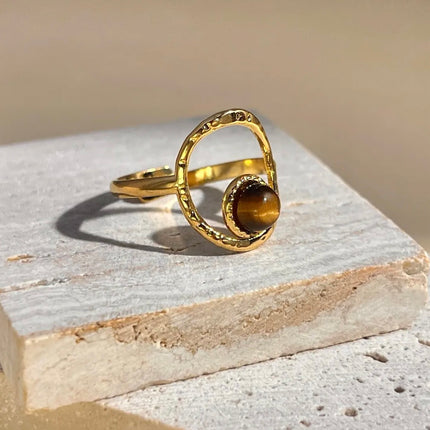 Bague Kaïa - Chocolat