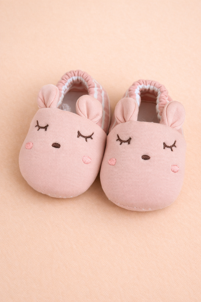 Chaussons Antidérapantes - Lapin Rose