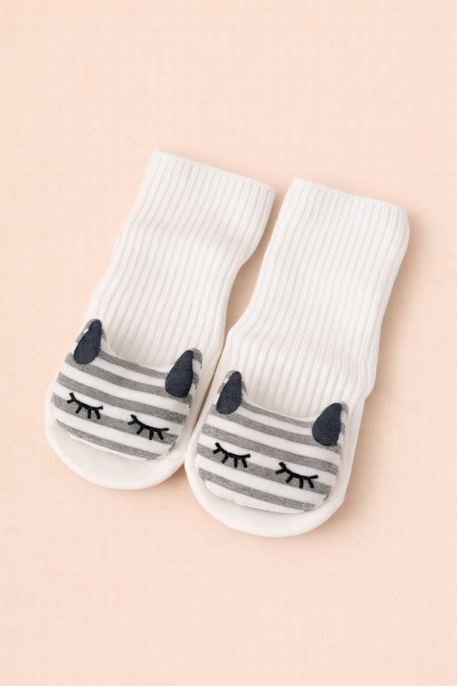 Chaussettes - Chat Blanc 0-6 mois