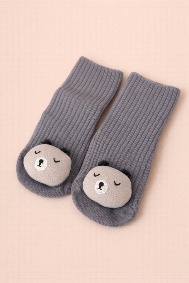 Chaussettes - Ours Gris 0-6 mois