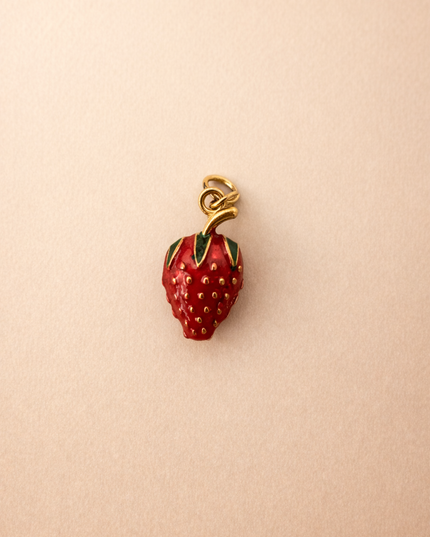Charm Fraise - Doré