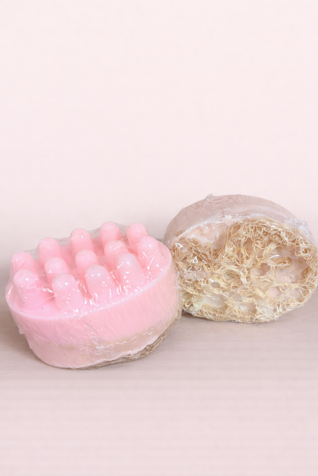 Savon de Massage Loofah - Bois de rose