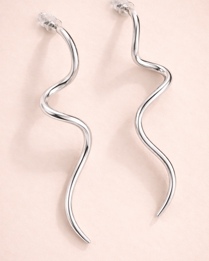 Boucles d'oreilles Indigo - Argentée