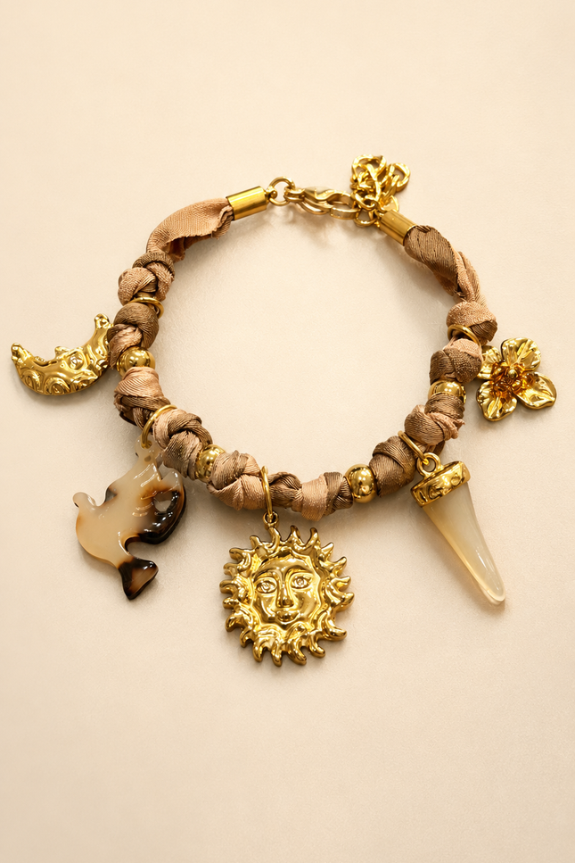 Bracelet Tissia - Dorée Brownie