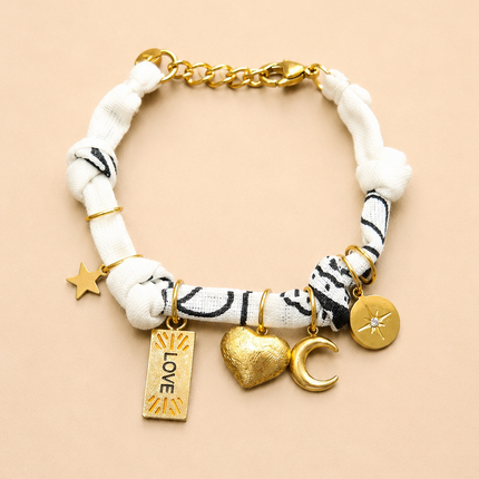 Bracelet Tissia - Doré Blanc