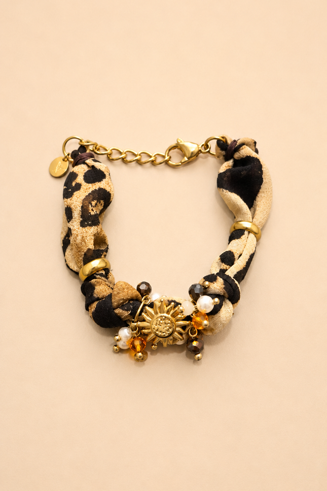Bracelet Tissia - Léopard Flower