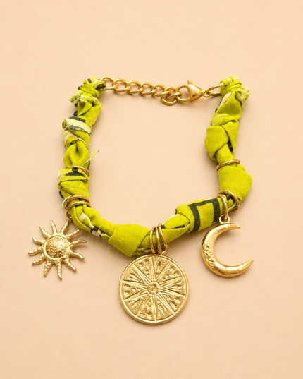 Bracelet Tissia - Doré vert