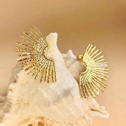Boucles d'oreilles Rayos - Dorée
