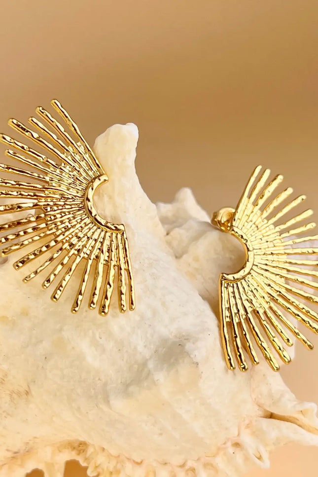 Boucles d'oreilles Rayos - Dorée