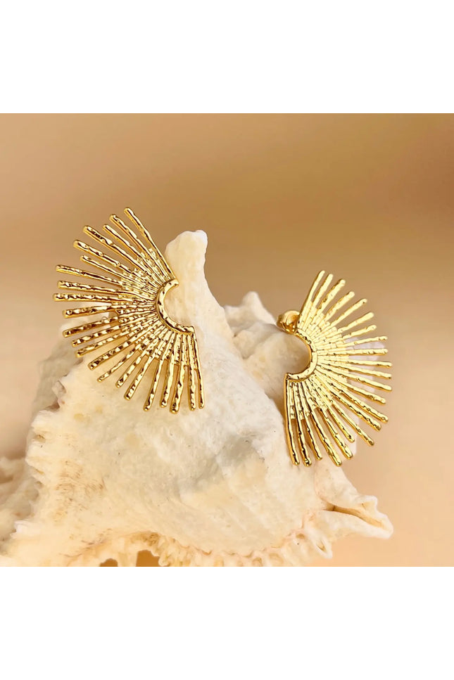 Boucles d'oreilles Rayos - Dorée
