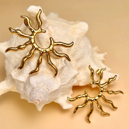 Boucles d'oreilles Rayna - Dorée