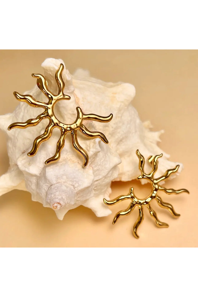 Boucles d'oreilles Rayna - Dorée