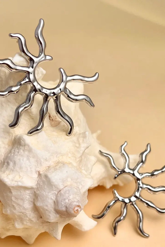 Boucles d'oreilles Rayna - Argentée