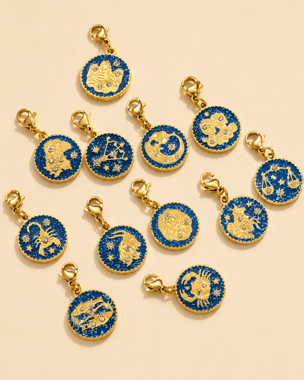 Charm Signe astrologique - Doré