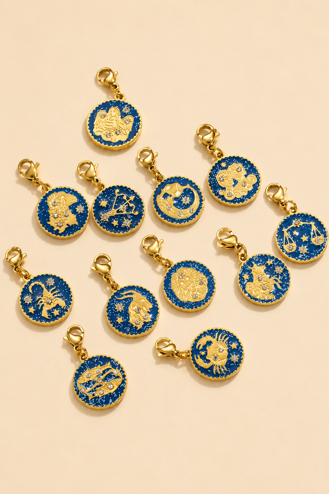 Charm Signe astrologique - Doré