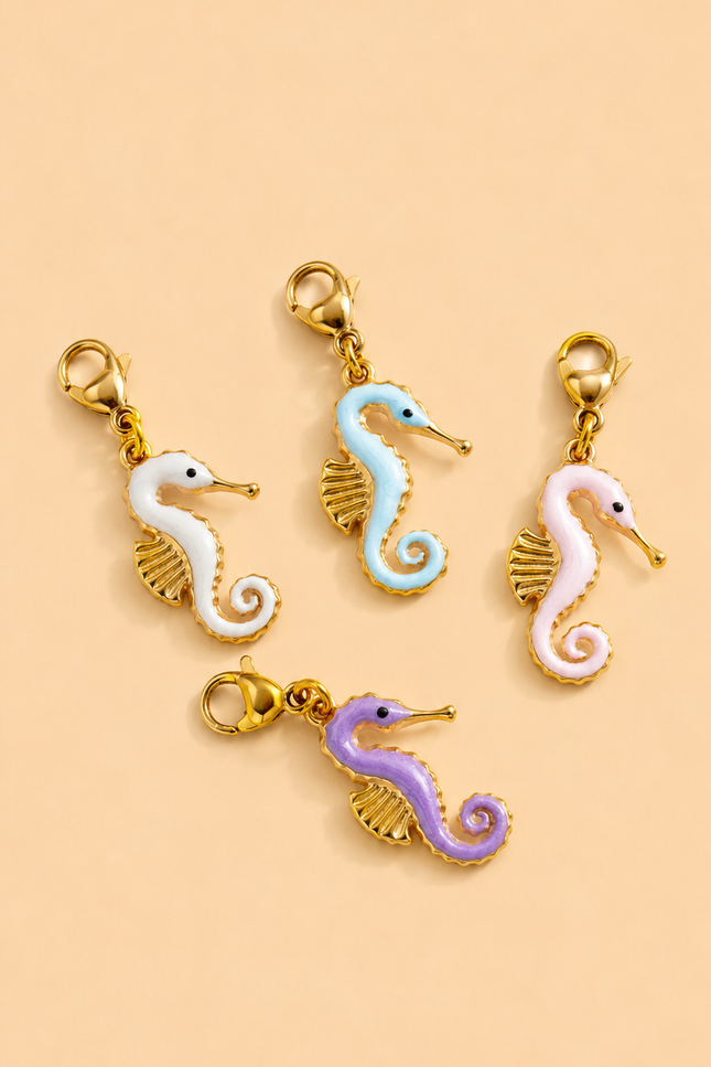 Charm Hippocampe - Doré