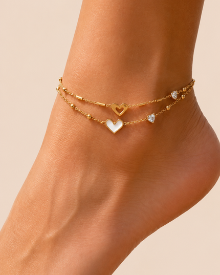 Bracelet de cheville Lovely - Doré