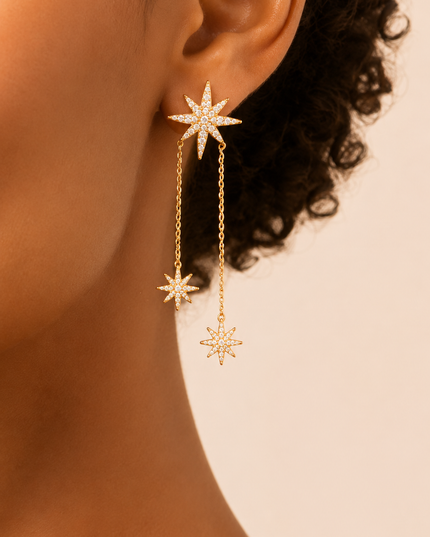 Boucles d’oreilles Staria - doré