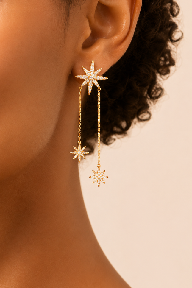 Boucles d’oreilles Staria - doré