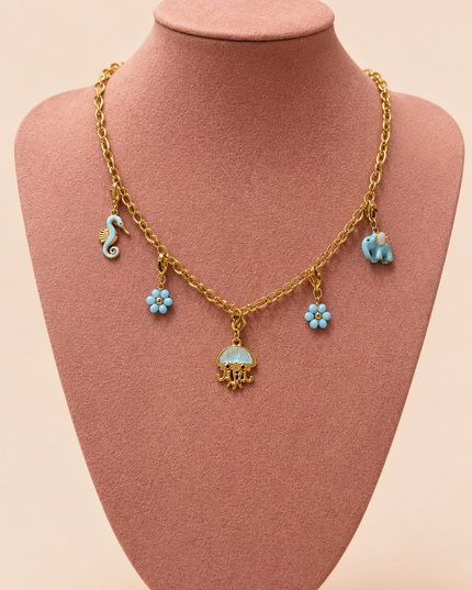 Collier Summer Color - Bleu