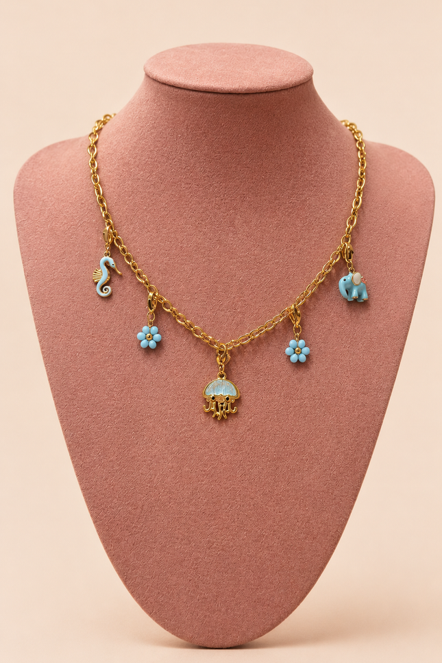 Collier Summer Color - Bleu
