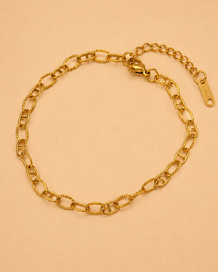 Bracelet charm Caly  - Doré