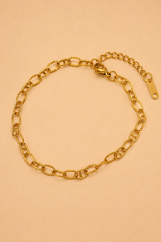 Bracelet charm Caly  - Doré