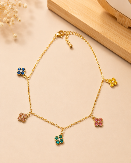 Bracelet de cheville Bloom - Doré