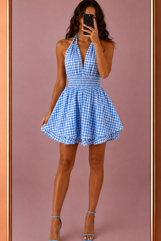 Combinaison Short Hanna - Bleu