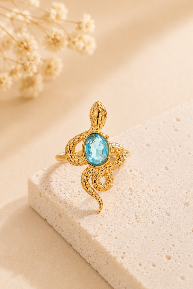 Bague Color Snake - Turquoise