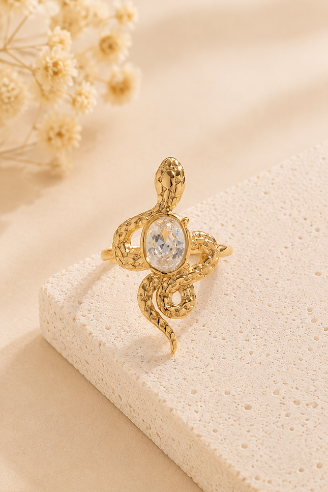 Bague Color Snake - Blanche