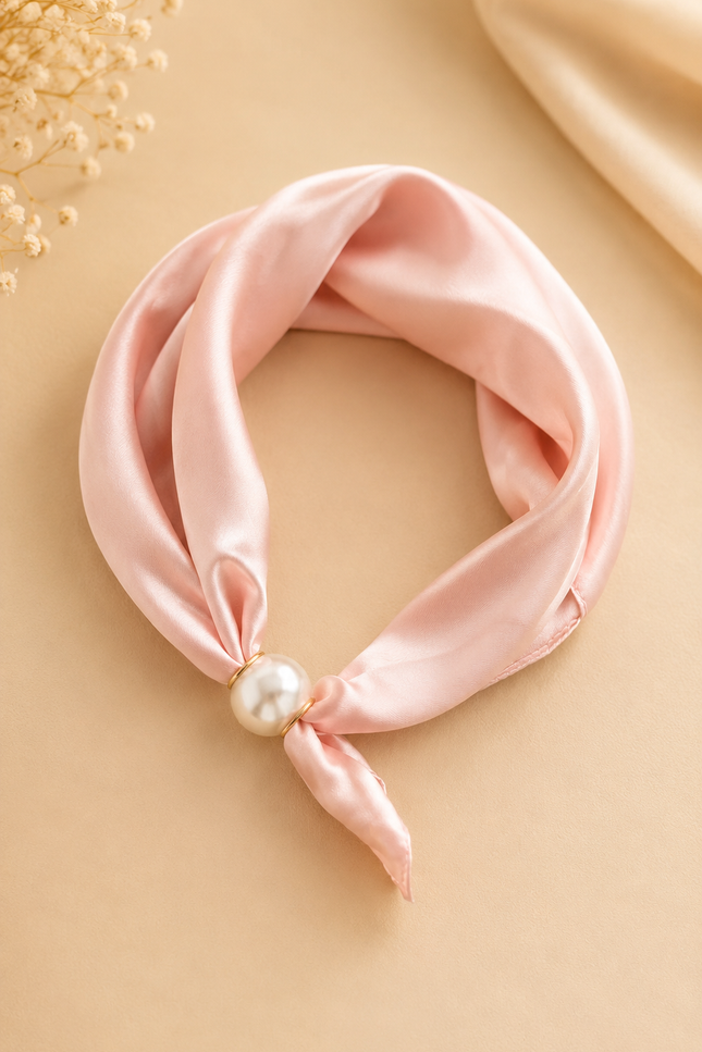 Foulard Satin - Rose