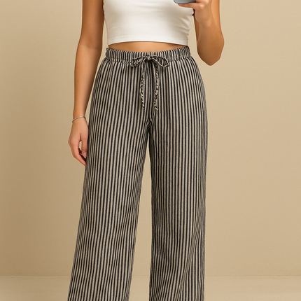 Pantalon gaze de coton - Marron