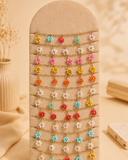Bracelet Flower Color - Doré