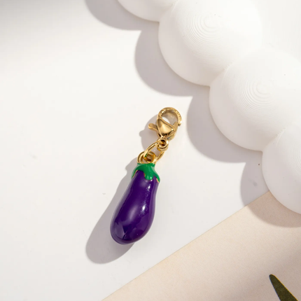 Charm Aubergine - Doré