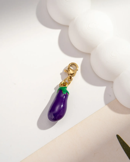 Charm Aubergine - Doré