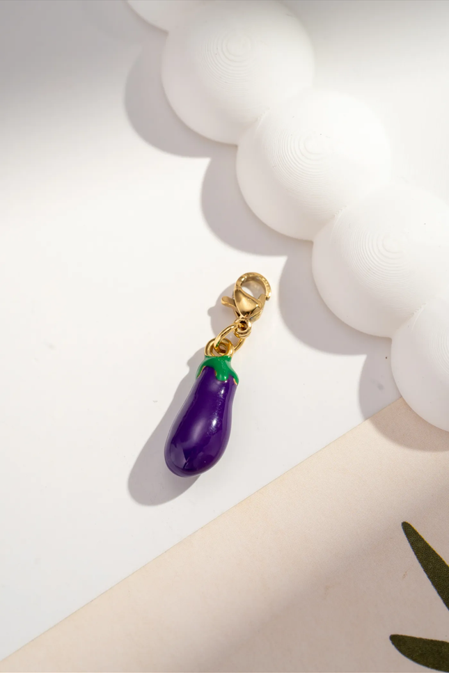 Charm Aubergine - Doré