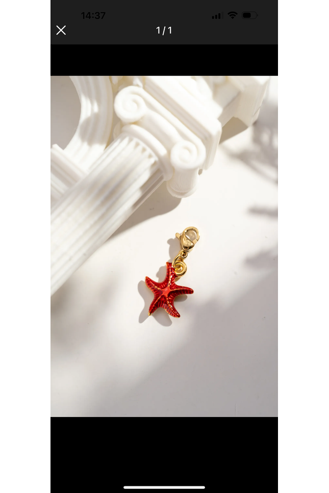 Charm Étoile de mer  - Doré