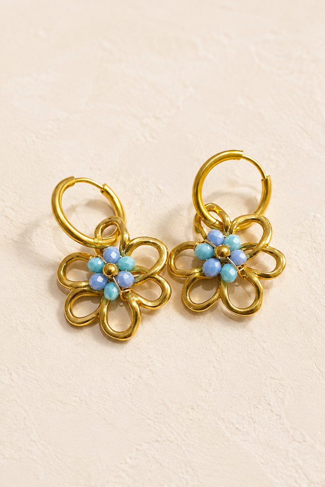 Boucles d’oreilles - Aurore Bleue