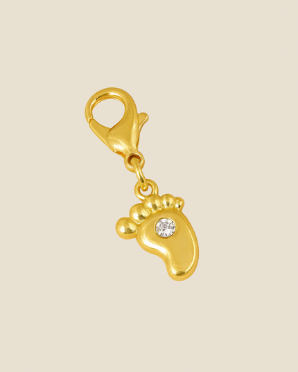 Charm Pied Bébé  - Doré
