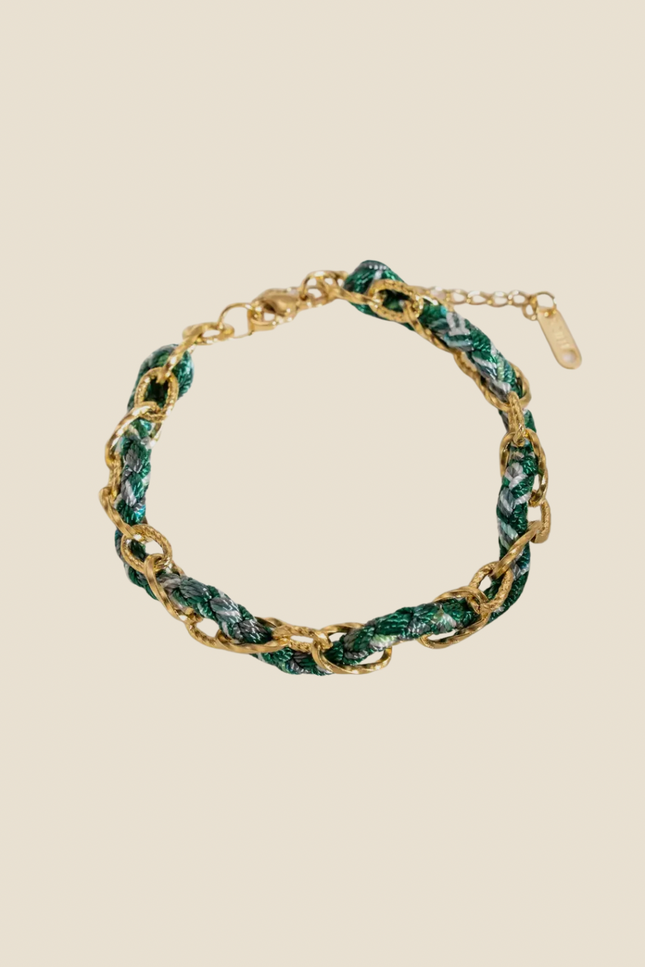 Bracelet Tressé Charm - Vert