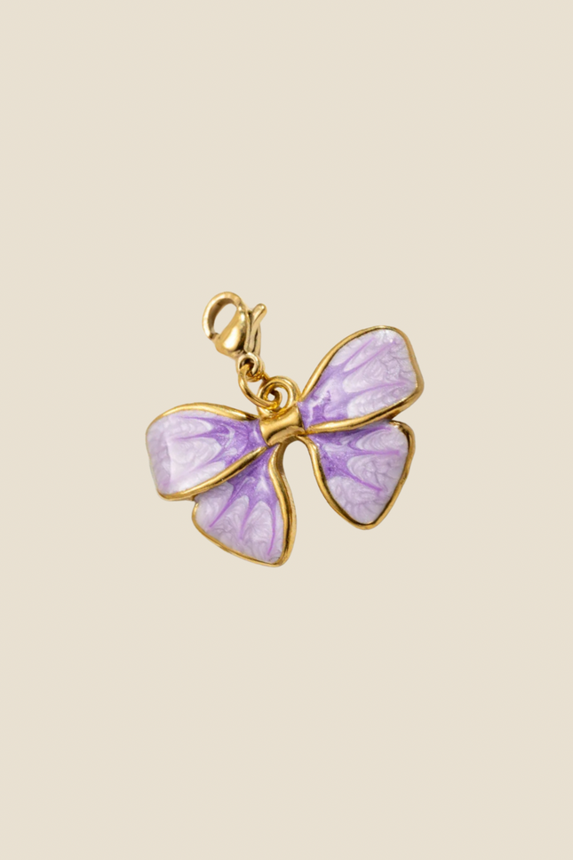 Charm Papillon - lilas Doré