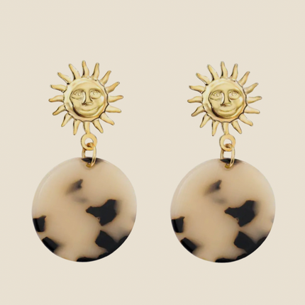 Boucles d'oreilles Soleil Nomade - Dorée