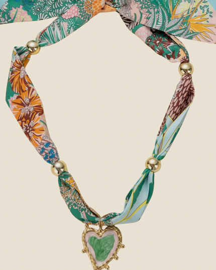 Collier Foulard Cœur