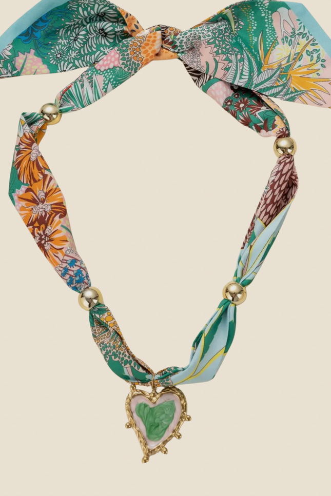 Collier Foulard Cœur