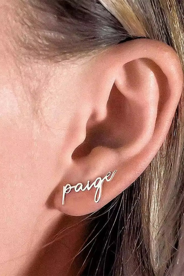 Boucles d’oreilles Little Name - Personnalisé