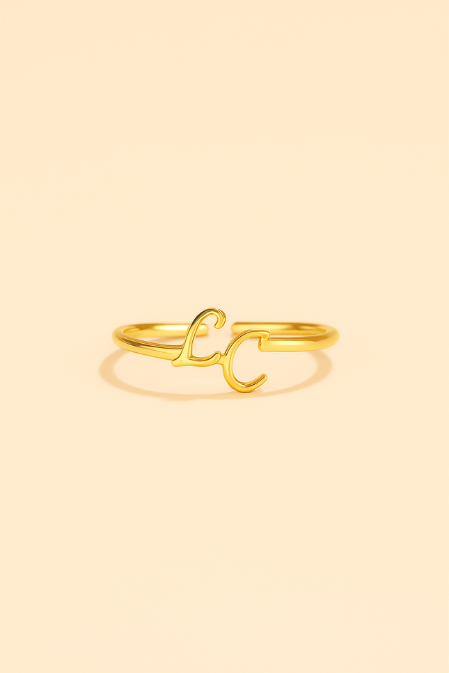 Bague Initiales - Personnalisé