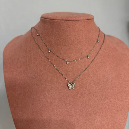 Collier Butterfly - Argenté