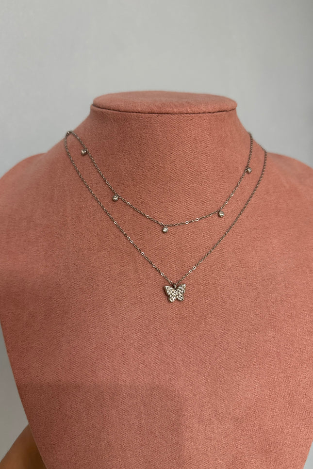 Collier Butterfly - Argenté