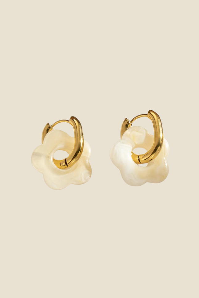 Boucles d’oreilles Lyria - Nacrée